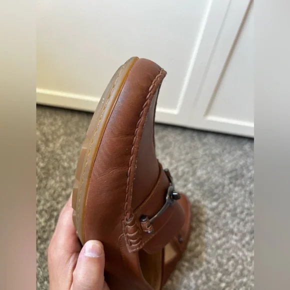 Coach Men’s Brown Dark Saddle Mott Driver Leather Loafers Shoes Size 7.5 - Picture 12 of 16